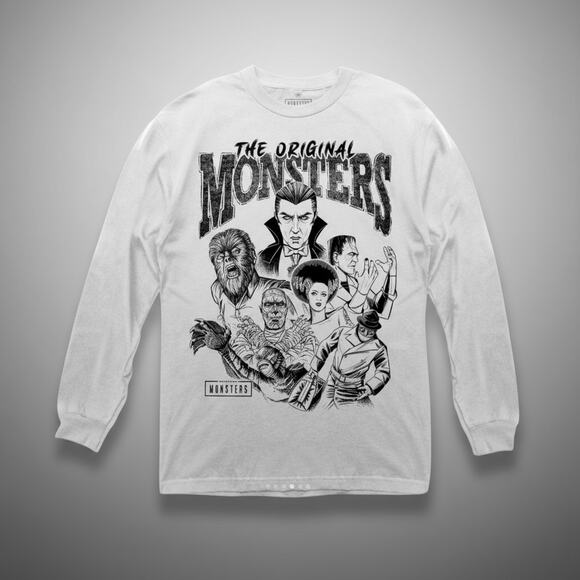 Universal Studios Original Monsters Tee Black Men’s Large NWOT Vintage - Picture 2 of 8